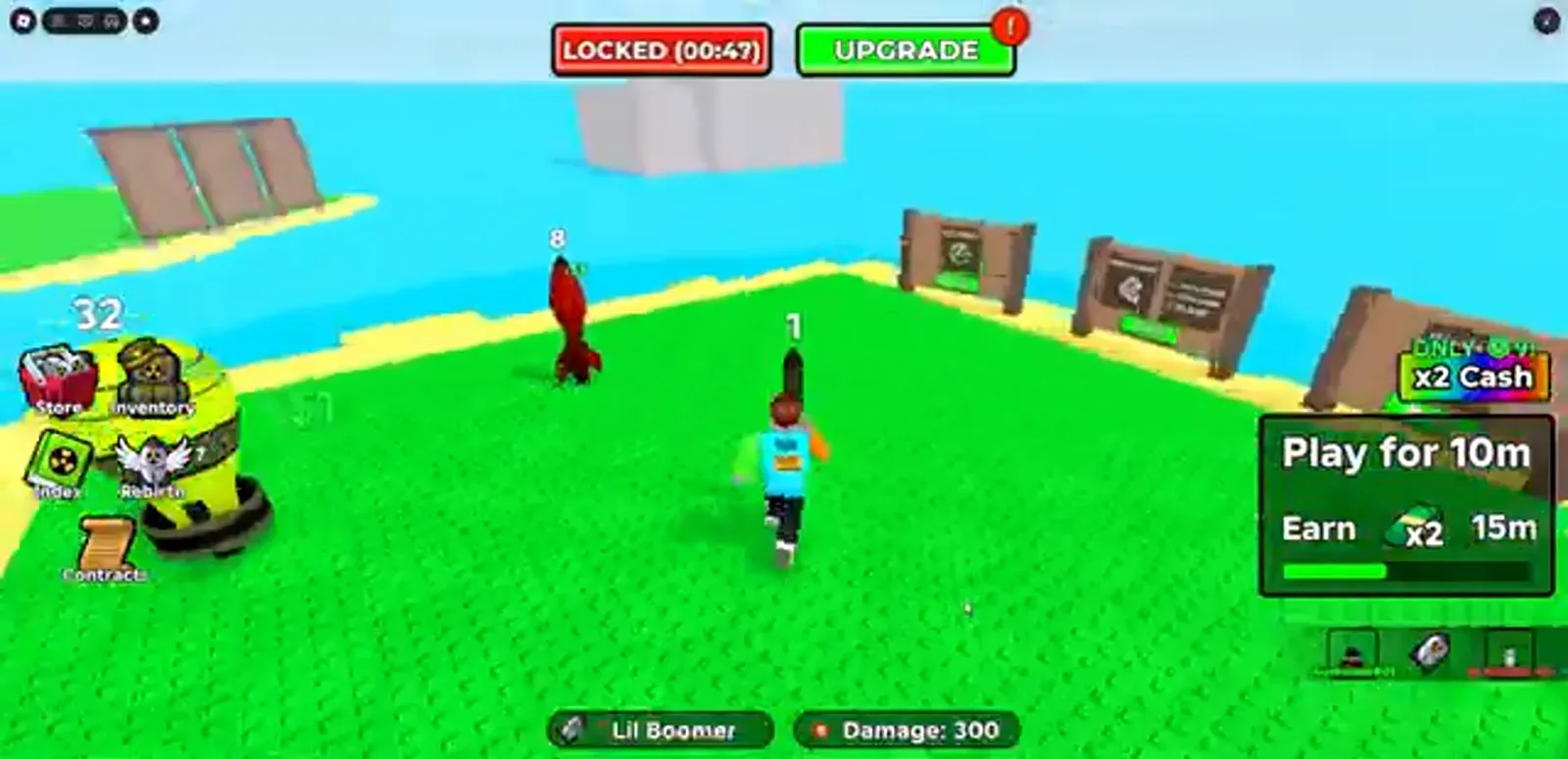 Merge a Nuke launch pads holding tier 32 nukes with the UPGRADE bar open while trading health for Enriched Core cash Merge a Nuke launch pads holding tier 32 nukes with the UPGRADE bar open while trading health for Enriched Core cash