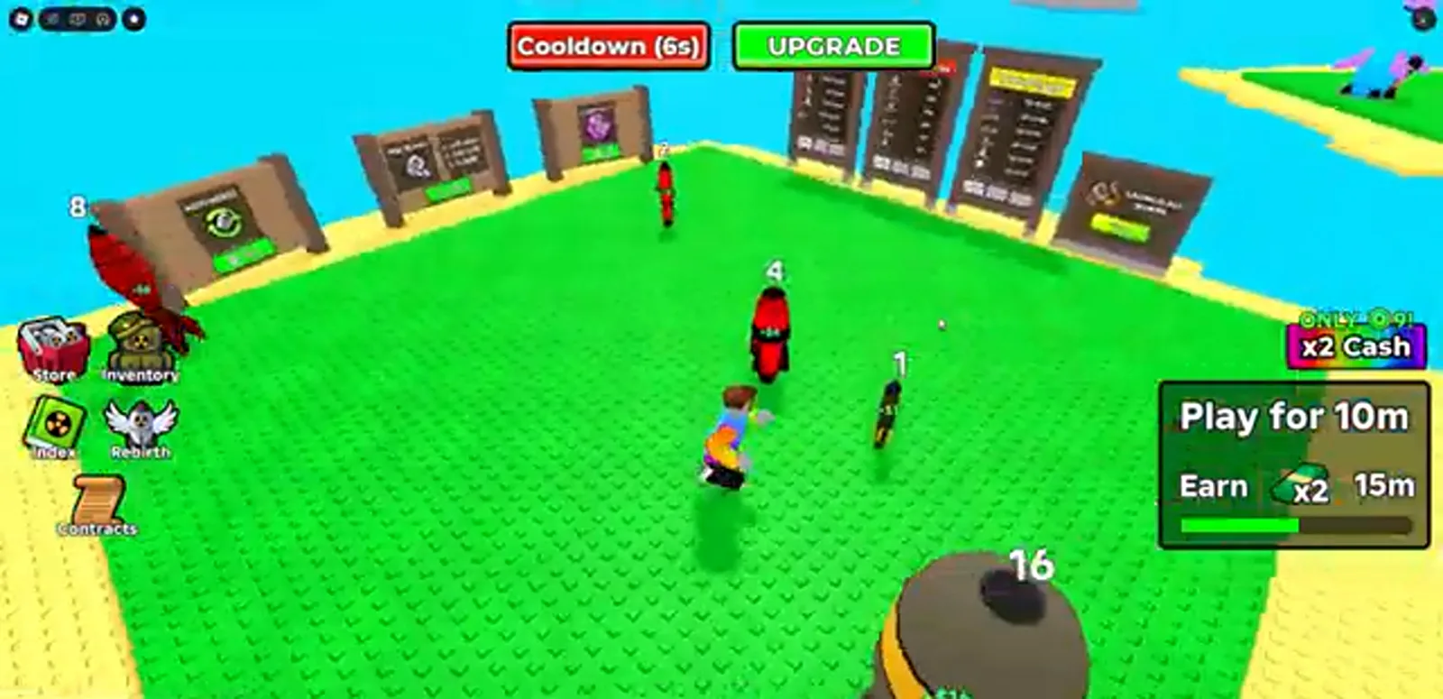 Merge a Nuke launch pads with a Spark Popper missile card open while mutated nukes sit ready under the LOCK BASE bar Merge a Nuke launch pads with a Spark Popper missile card open while mutated nukes sit ready under the LOCK BASE bar
