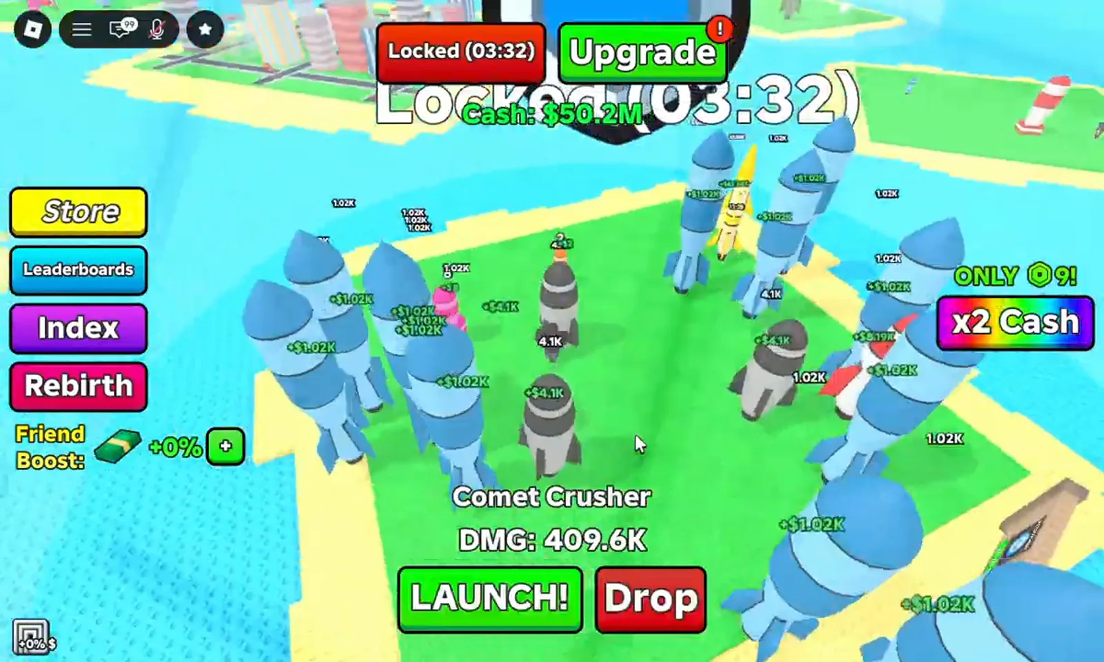 Merge a Nuke lock base button highlighted in the top navigation bar with the lock timer visible.