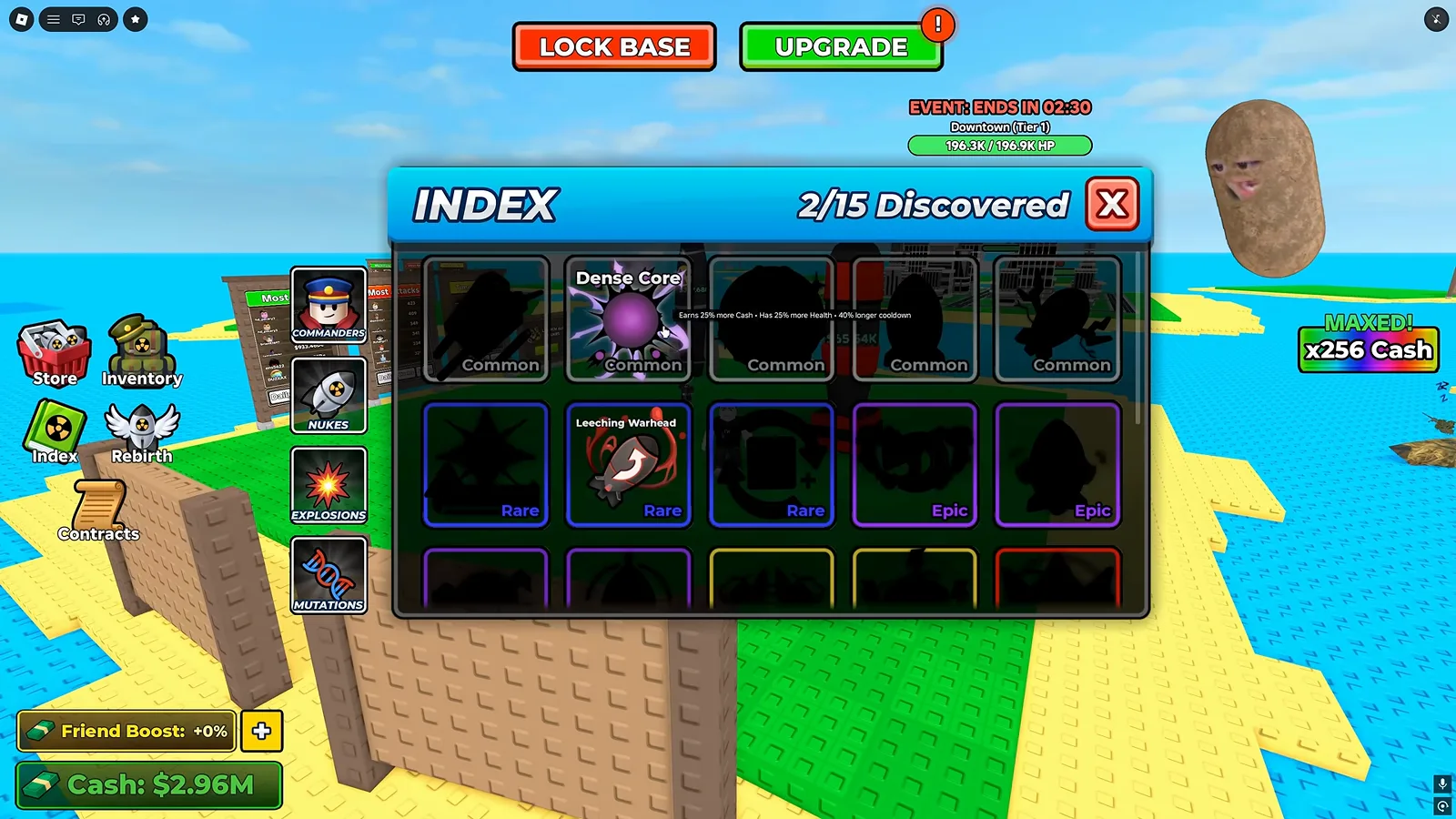 Mutation Index at 2 of 15 discovered. Mutation Index at 2 of 15 discovered.