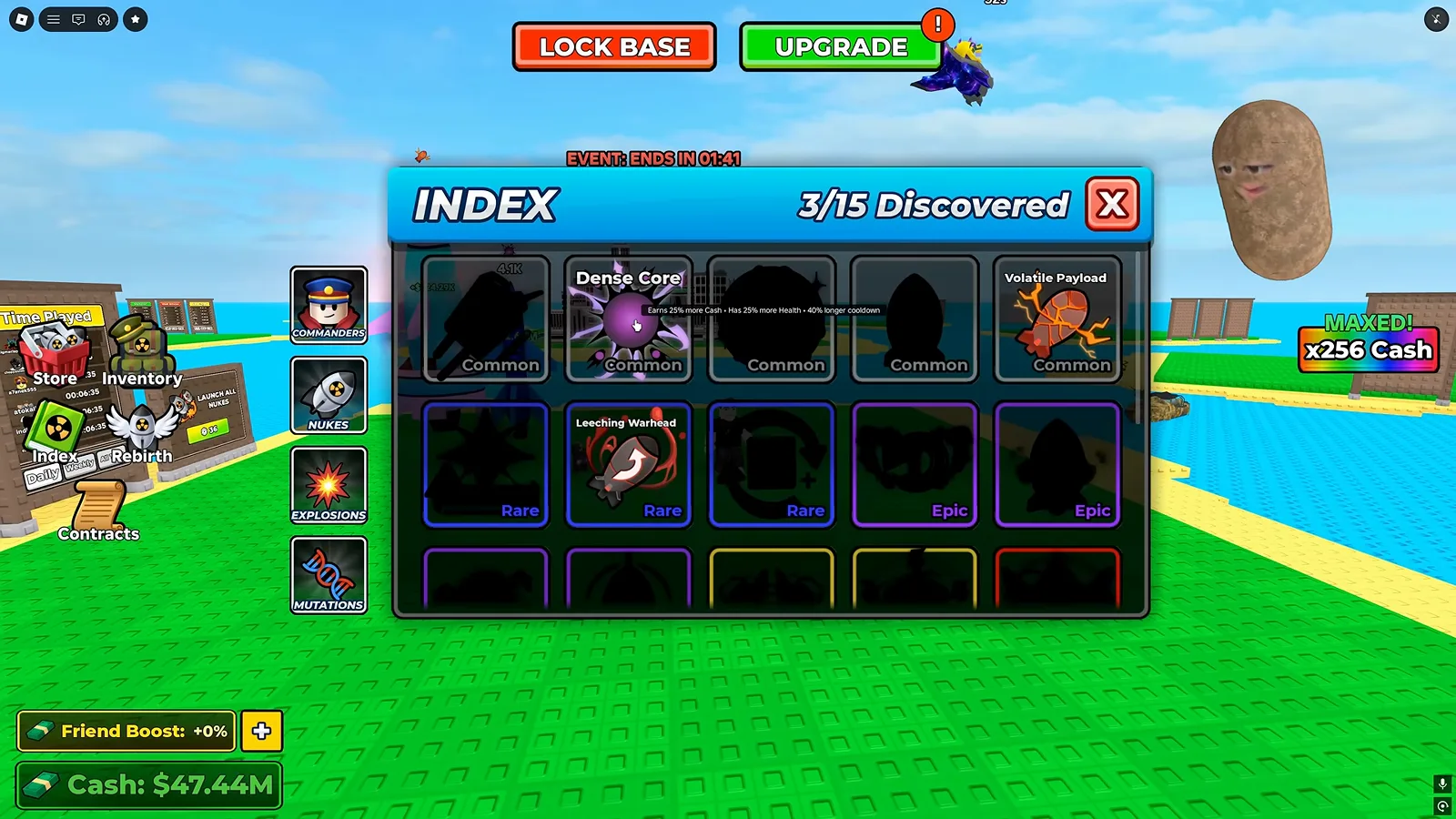 Mutation Index at 3 of 15 discovered. Mutation Index at 3 of 15 discovered.