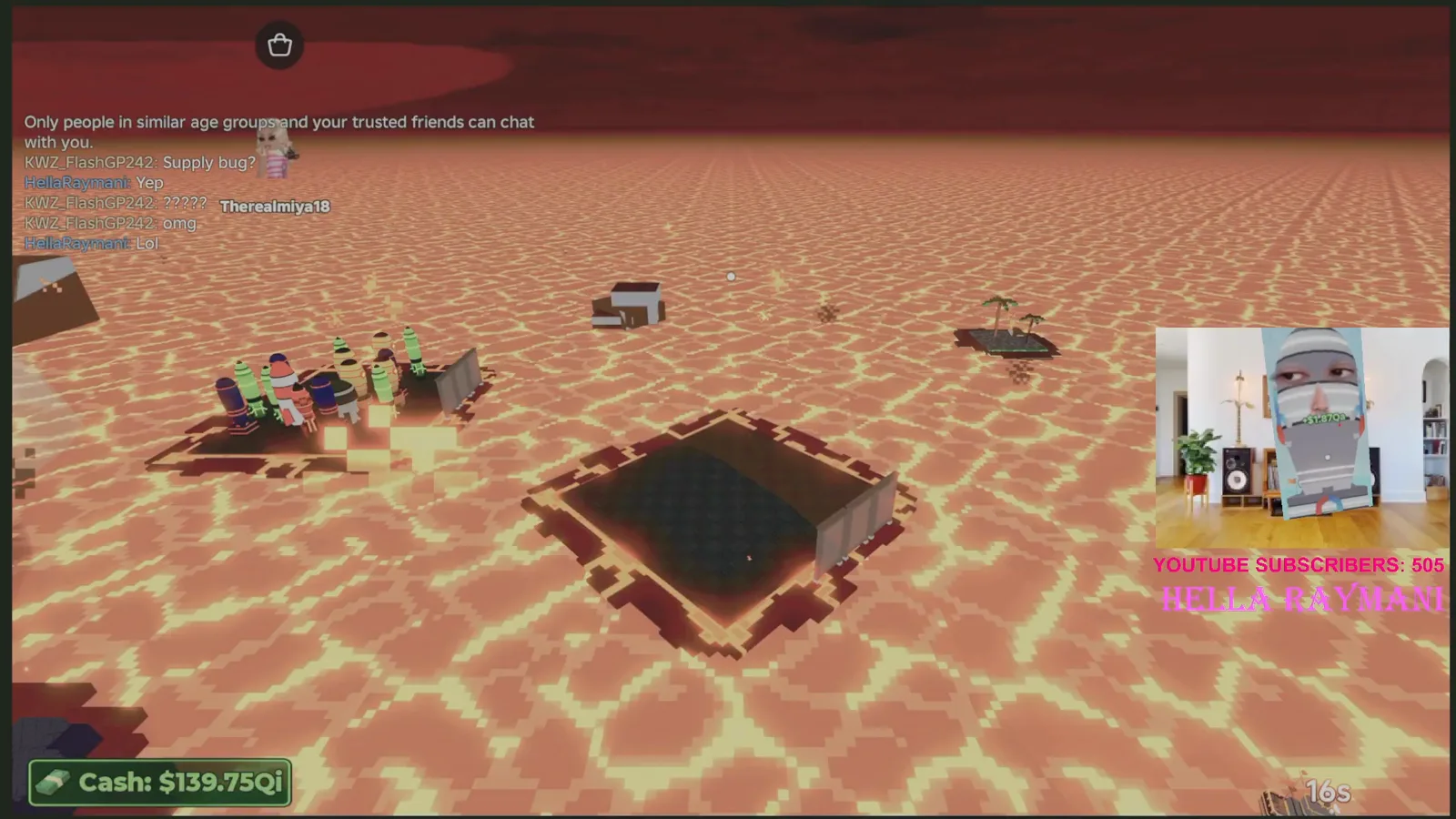 Wide view of the Volcano event environment. Wide view of the Volcano event environment.