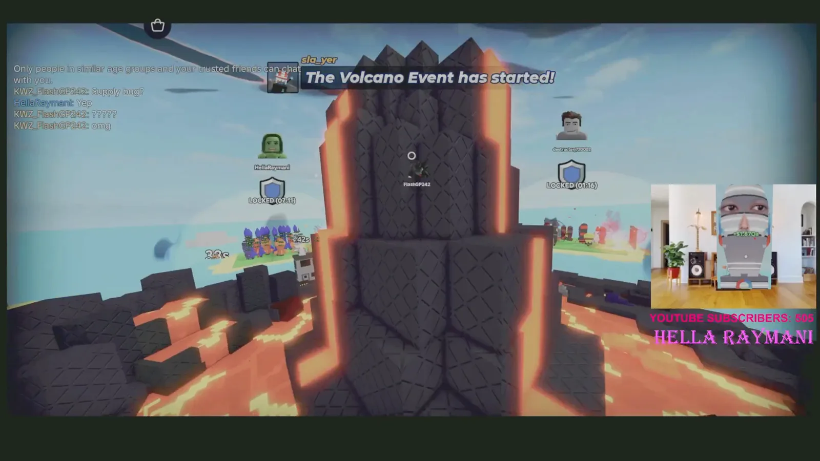 Volcano event structure and map layout. Volcano event structure and map layout.
